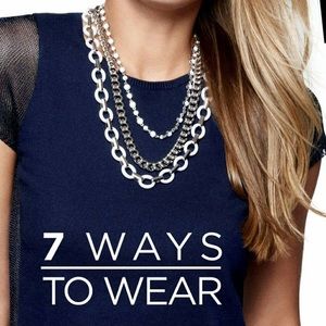 Lia Sophia White Wayfarer Neckace